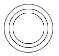 Diagram showing several different arrangements of two circles