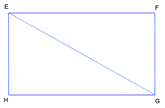 Polygon with sides, vertices and diagonals marked