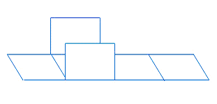 Prism shown partly unfolded into its flat faces