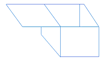 Flat net of a prism showing all faces laid out