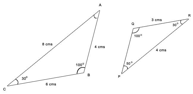 Final step of the calculation solving for the unknown side length