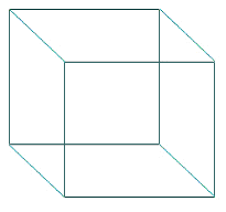 Rectangular prism with six flat rectangular faces